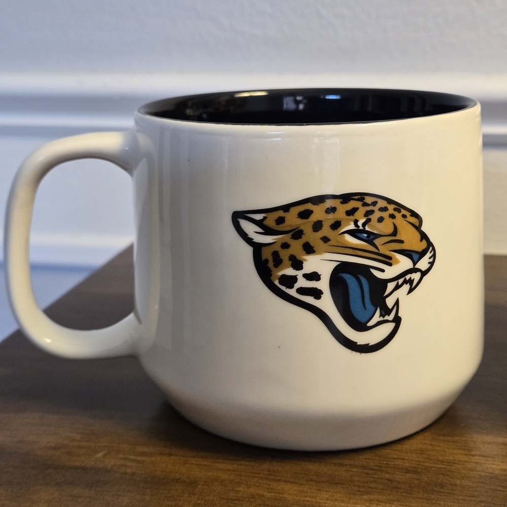 NFL Jacksonville Jaguars Hero Mug Logo Brands 15 oz Team Colors Official License - Picture 3 of 15
